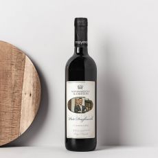 Czerwone wino personalizowane na urodziny