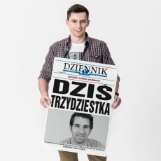Dua kartka na 30 urodziny ze zdjciem DZIENNIK