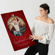 Dua kartka witeczna ze zdjciem PREZENT NA WITA DLA RODZINY