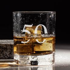 Grawerowana szklanka do whisky PREZENT NA 50 URODZINY