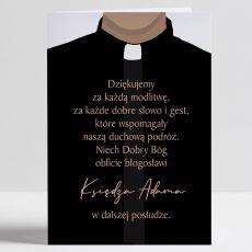 Personalizowana kartka PODZIKOWANIE DLA KSIDZA