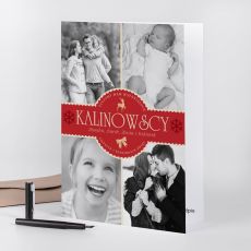 Kartka WITECZNA ze zdjciami A4