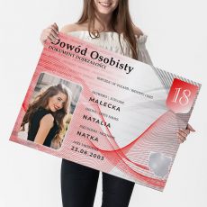 Kartka XXL na 18 urodziny DOWD OSOBISTY