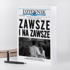 Kartka z okazji rocznicy lubu DZIENNIK - NA ZAWSZE
