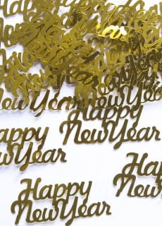 Konfetti HAPPY NEW YEAR sylwestrowe dekoracje na st