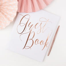 Ksiga goci GUEST BOOK rose gold