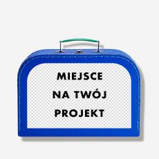 Niebieski kuferek szyty rcznie TWJ PROJEKT