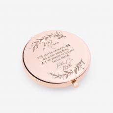 Lusterko rose gold UPOMINEK NA WIECZR PANIESKI dla mamy panny modej