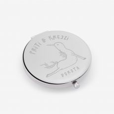 Lusterko z grawerem PRITI &amp; KREJZI mieszny prezent dla dziewczyny