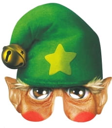 Maska tekturowa ELF maska witeczna