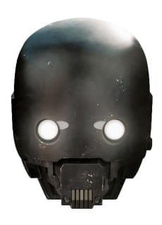 Maska tekturowa K-2SO Gwiezdne Wojny