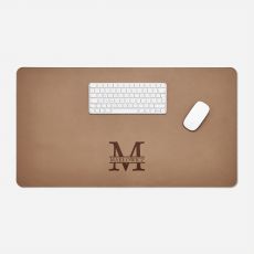 Podkadka pod klawiatur i myszk MONOGRAM brzowa