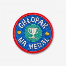 Naprasowanka CH�OPAK NA MEDAL upominek na Dzie� Ch�opaka 7,5 cm