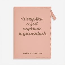 Notatnik z zamkiem ZAPISANE W GWIAZDACH prezent dla zodiakary