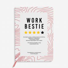 Personalizowany notes WORK BESTIE prezent na odejcie z pracy