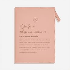 Personalizowany notes z zamkiem SZEFOWA ZAMIESZANIA prezent dla niej
