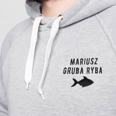 Personalizowana BLUZA Z RYB prezent dla wdkarza - M
