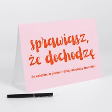 Personalizowana kartka A4 DOCHODZ upominek dla drugiej powki