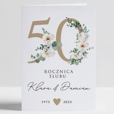 Personalizowana kartka z okazji 50 rocznicy lubu ZOTE GODY