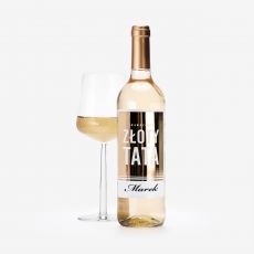 Personalizowane biae wino ZOTY TATA