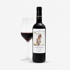 Personalizowane czerwone WINO DLA PARY MODEJ