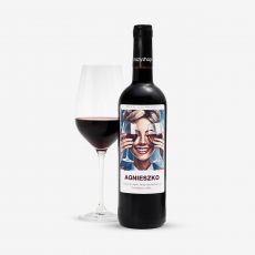 Personalizowane wino dla przyjaciki MOCNE SZKA