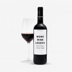 Personalizowane wino WORK WINE prezent dla kierownika