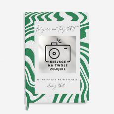Personalizowany notes ze zotymi brzegami TWOJE ZDJCIE I TEKST