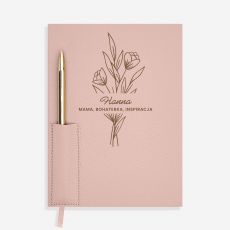 Rowy personalizowany PLANER DLA MAMY z dugopisem