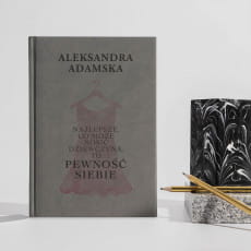 Personalizowany planer szary PEWNO SIEBIE prezent dla dziewczyny