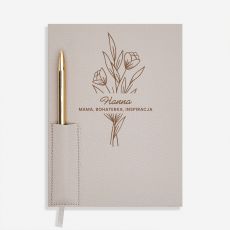 Beowy personalizowany planner DLA MAMY z dugopisem