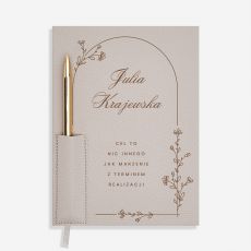 Personalizowany planner z dugopisem CEL prezent dla niej