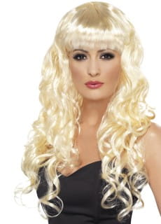 Peruka blond z grzywk SYRENA