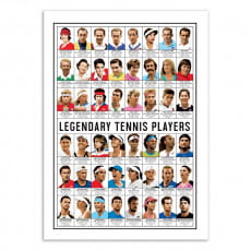 Plakat LEGENDY TENISA 50 x 70cm
