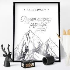Plakat z uszlachetnieniem srebrnym GRY prezent dla pary