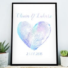 Plakat z uszlachetnieniem ODCISK MIOCI holo