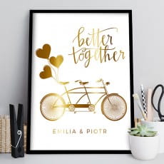 Plakat lubny TANDEM zoty personalizowany