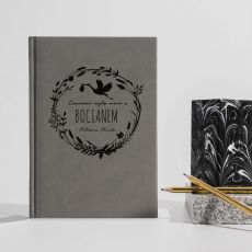 Planner na prezent dla poonej CZASAMI MYL MNIE Z BOCIANEM szary