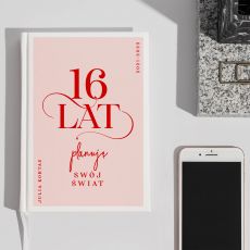 Planer ksikowy biay PREZENT DLA 16 LATKI