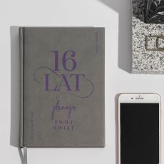 Planer ksikowy szary PREZENT DLA 16 LATKI