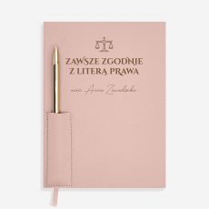 Elegancki planner z dugopisem PREZENT DLA PRAWNICZKI