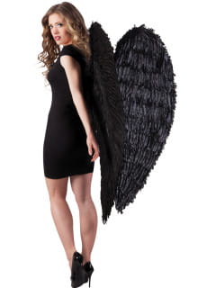 Czarne skrzyda anielskie 120x120cm