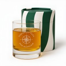 Szklanka do whisky z kompasem NAJLEPSZY TATA prezent na urodziny taty