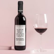 Wino na prezent LIST mieszny prezent dla koleanki