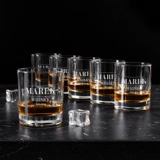 Komplet szklanek do whisky z grawerem SELECTION 6szt.