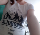 Zdjęcie osoby, która kupiła Koszulka damska z nadrukiem GÓROHOLIC prezent dla miłośniczki gór - S