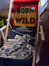 Zdjęcie osoby, która kupiła Leżak personalizowany BORN TO BE WILD prezent dla motocyklisty